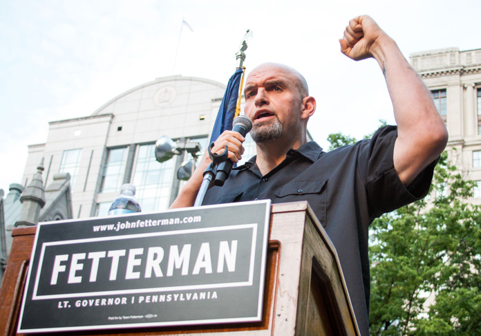 Protest: John Fetterman on Being Elected Lieutenant Governor of