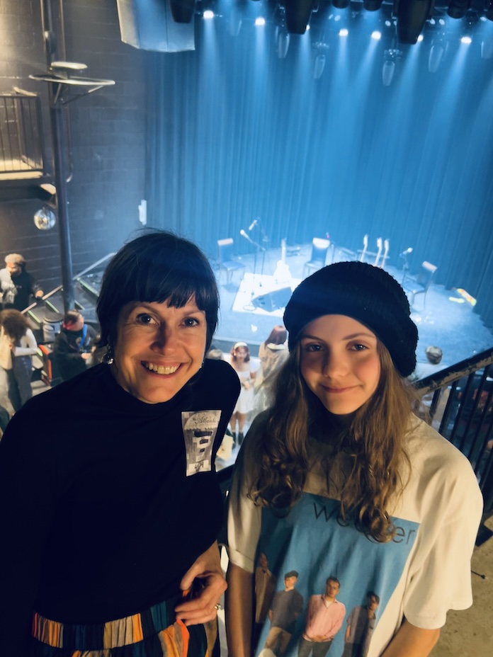 Wendy and Rose after the concert ended.