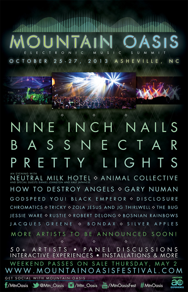 Mountain Oasis Electronic Music Summit Announces Initial Line-up