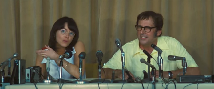 Watch Emma Stone (as Billie Jean King) and Steve Carell in Trailer for “Battle of the Sexes”