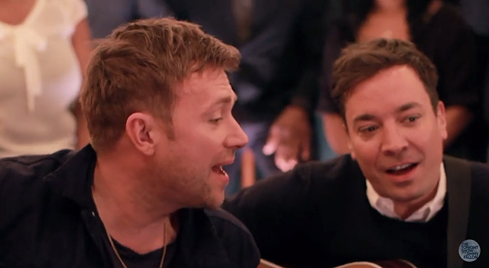 Watch: Blur and Jimmy Fallon Perform “Tender” Backstage at “The Tonight Show”