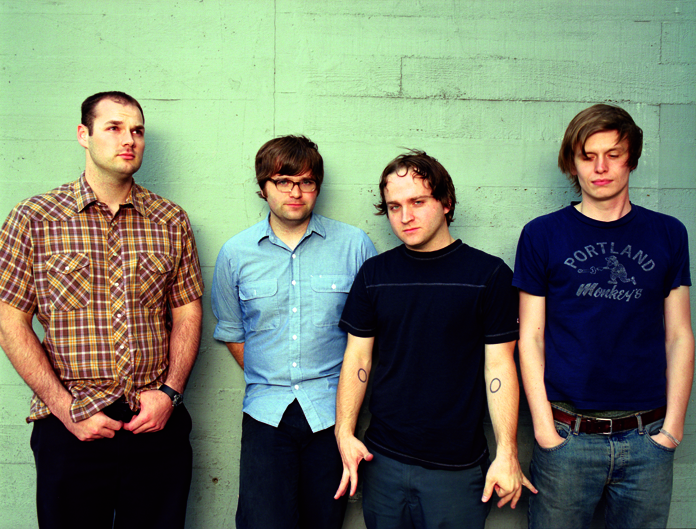 Death Cab for Cutie backstage at the Wiltern Theater in Los Angeles in May, 2004 (Photo by Wendy Lynch Redfern)