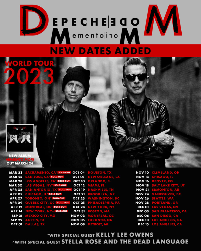 Depeche Mode Announce 29 New North American Tour Dates Under the