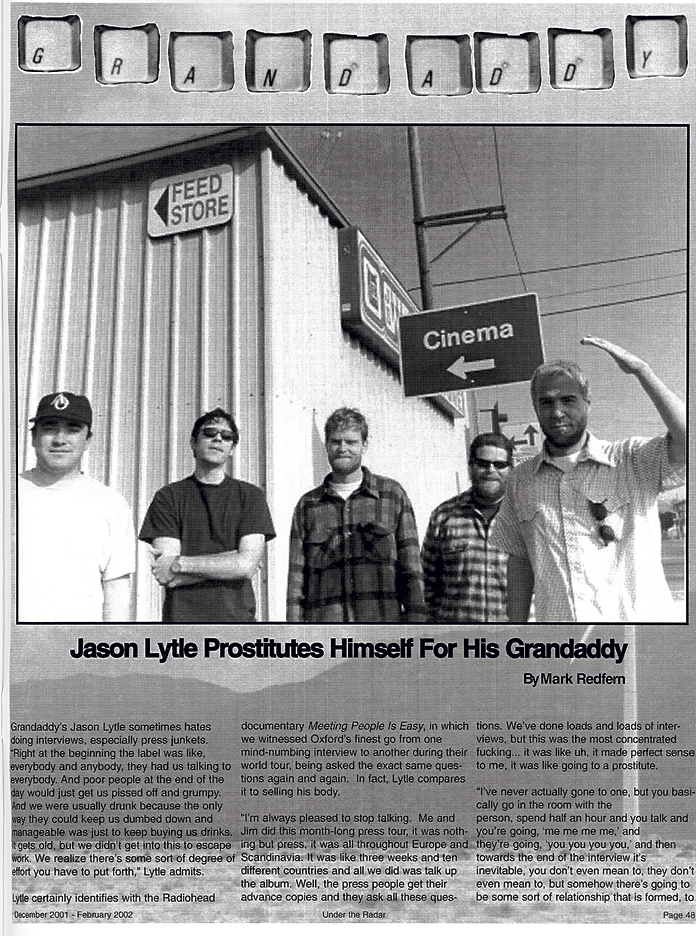 Grandaddy feature from Issue #1.
