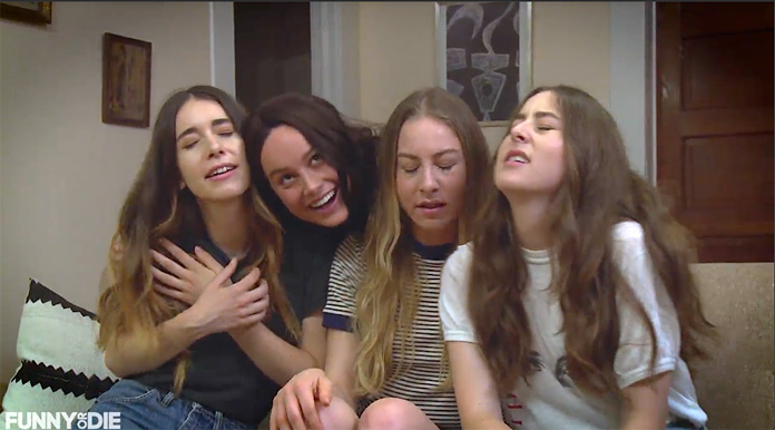 Watch Brie Larson as the Fourth Haim Sister in Funny or Die Video