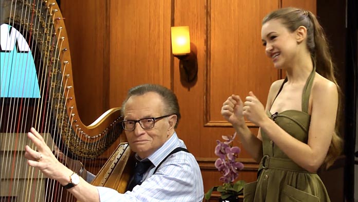 Watch Joanna Newsom Give Larry King Harp Lessons and Talk Samberg, Spotify, and Dream Collaborators
