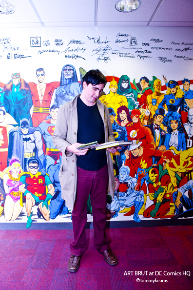 Photos of Art Brut at the Offices of DC Comics
