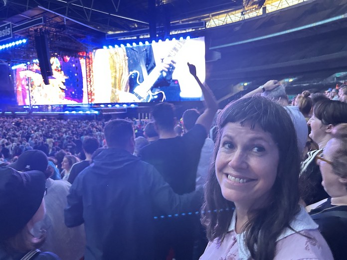 Wendy at Wembley (photo by Mark Redfern)