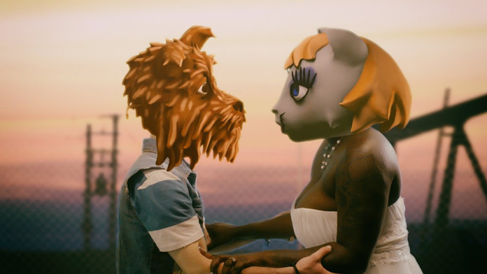 Arcade Fire Share Wacky Video for “Chemistry” in Which a Dog and Cat Battle a Robot Shark
