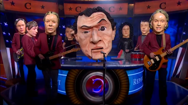 Watch: Arcade Fire Take Over “The Colbert Report”