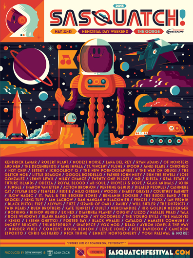 The Decemberists, Lana Del Rey, St. Vincent, Spoon, and More to Play Sasquatch! Music Festival