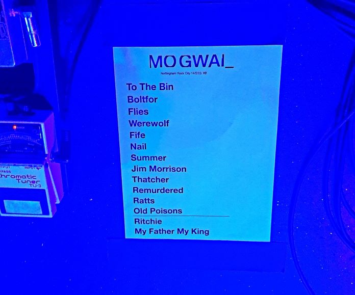 Mogwai's Setlist